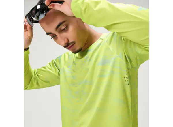 Endura LTD Marble Printed pánsky dres dlhý rukáv Lime Green