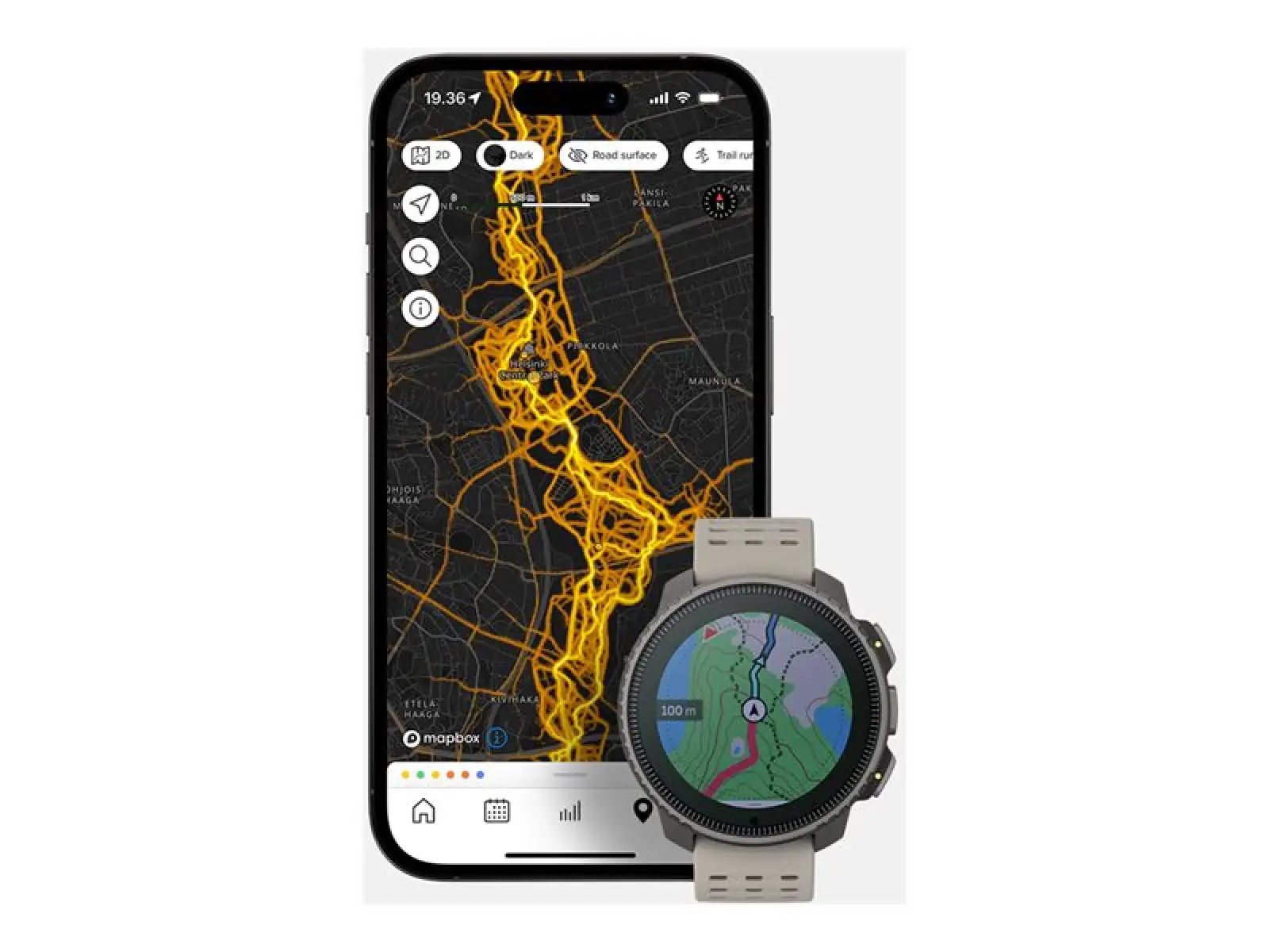 Suunto Vertikál Titanium Solar inteligentné hodinky Sand