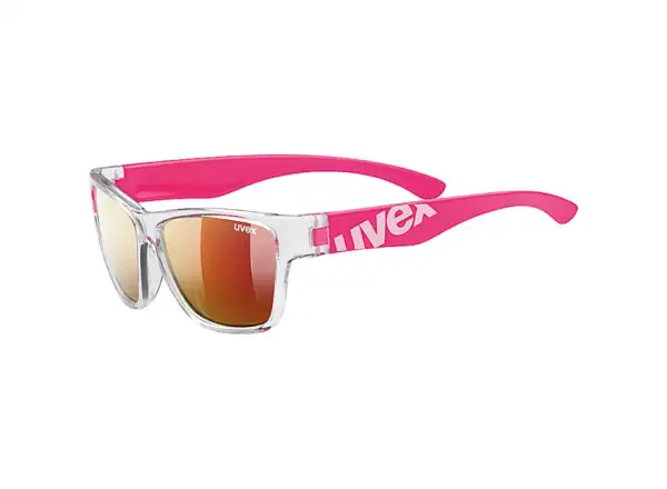 Uvex Sportstyle 508 detské okuliare Clear Pink/Mir. Red