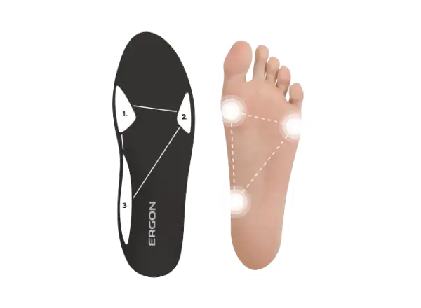 Ergon IP Touring Solestar vložky do topánok čierna