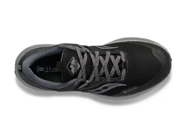 Saucony Ride 15 TR GTX dámska bežecká obuv Black/Charcoal 
