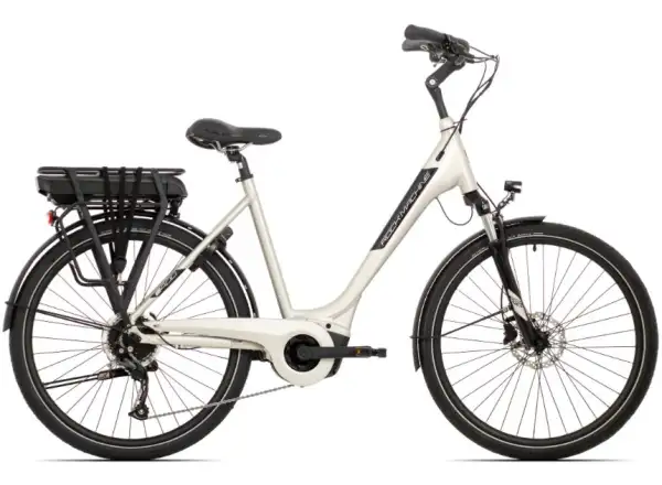 Rock Machine Cityride e400 B mestský elektrobicykel Gloss Metallic Silver