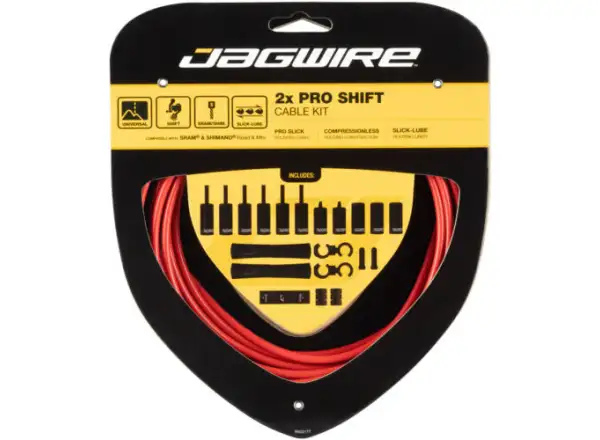 JAGWIRE PCK504 2x Pro Shift Kit červená