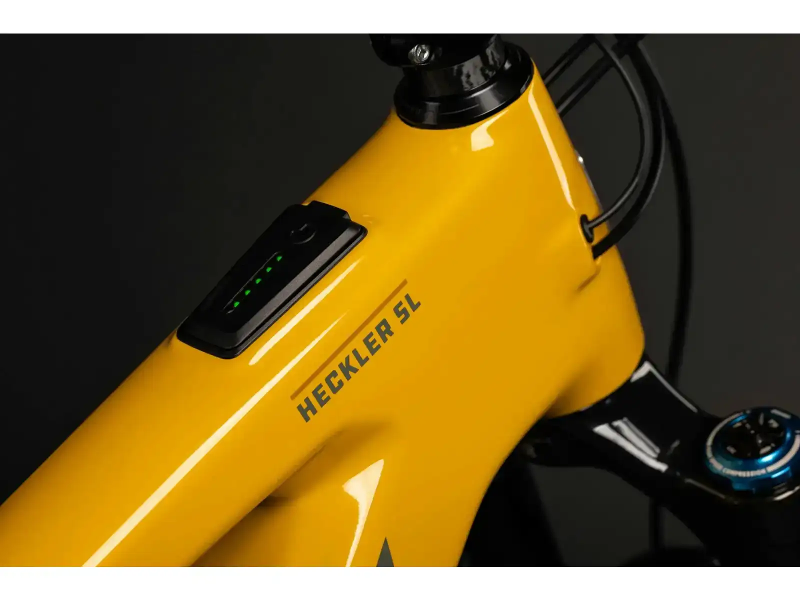 Santa Cruz Heckler SL 1 C MX S celoodpružený elektrobicykel Gloss Mustard