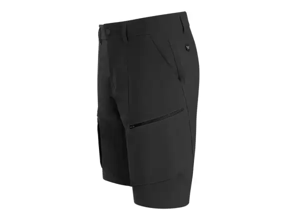 Salewa Puez Dynastretch Cargo pánske kraťasy Black Out