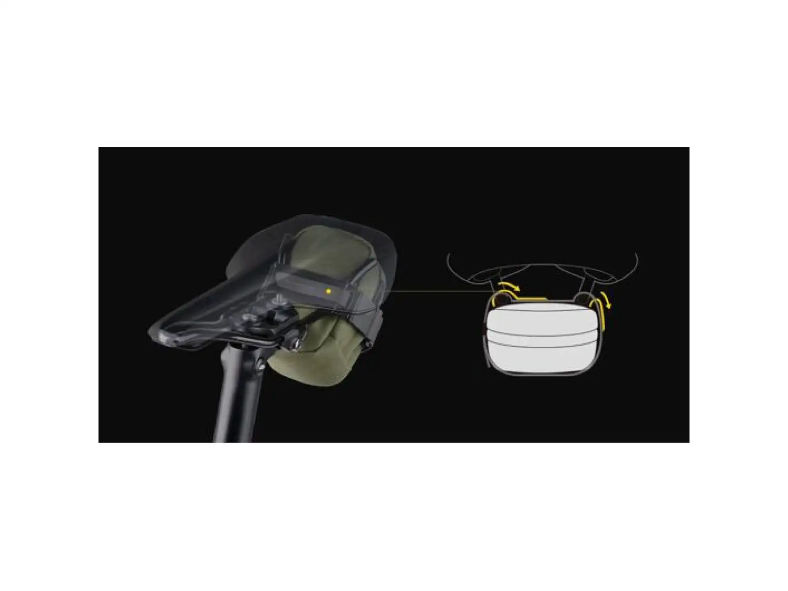 Topeak Elementa SeatBag Slim S 0,3 l podsedlová brašňa Green