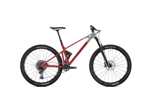 Mondraker Raze R celoodpružené cherry red/nimbus grey