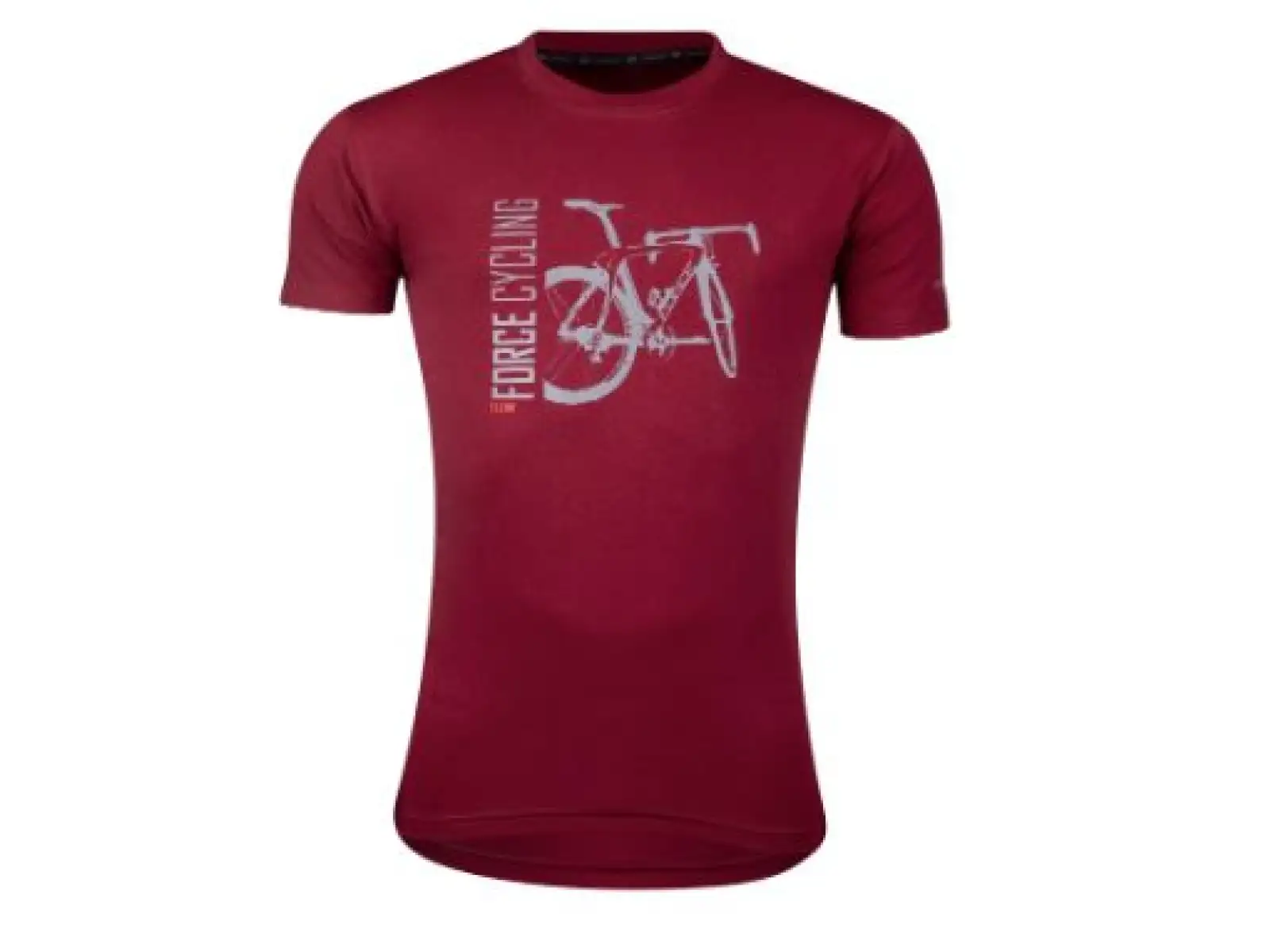 Force Flow unisex tričko krátky rukáv červená