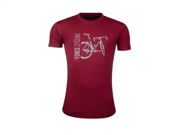 Force Flow unisex tričko krátky rukáv červená