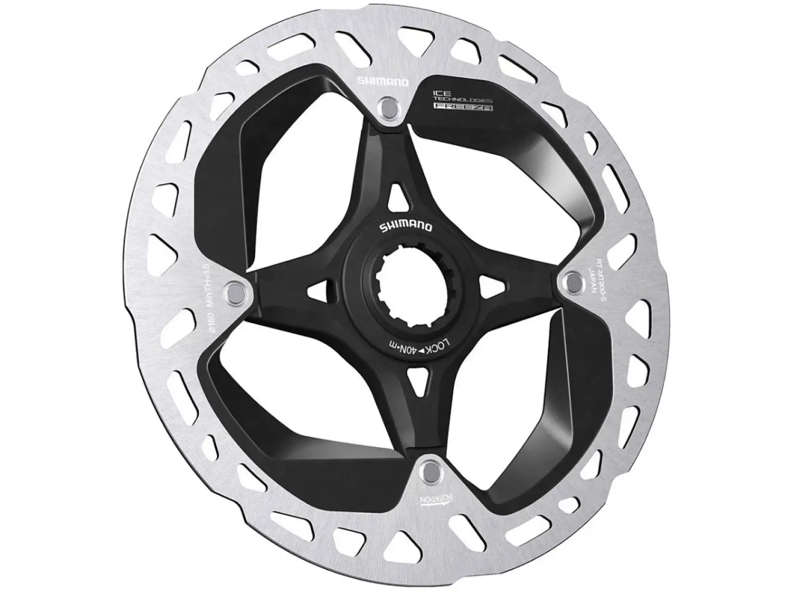 Shimano RT-MT900 brzdový kotúč 140 mm, center lock, Ice Tech, vonkajší lock ring