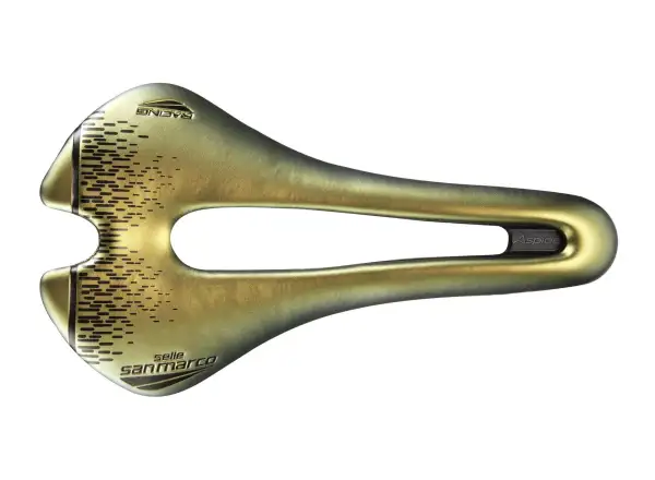 Selle San Marco Aspide Short Open-Fit Racing úzke sedlo Iridescent Gold