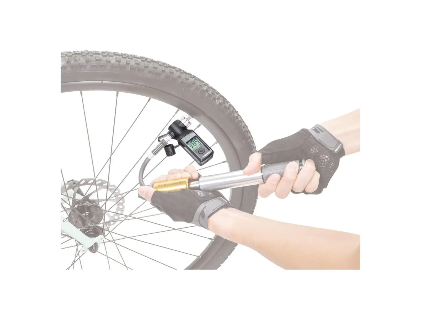 Digitálna hlava čerpadla Topeak Shuttle Gauge