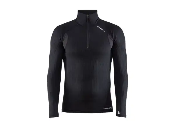 Craft Active Extreme X Zip pánske tričko dlhý rukáv čierna