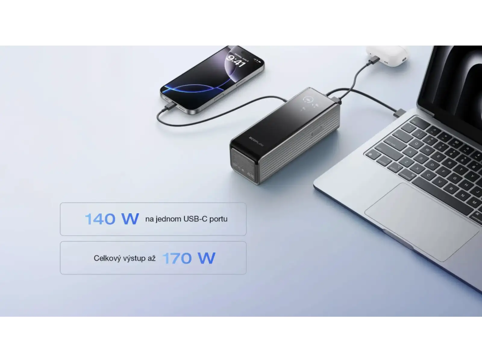 EcoFlow Rapid Power Banka (25000mAh,170W) - strieborná