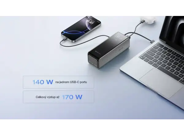 EcoFlow Rapid Power Banka (25000mAh,170W) - strieborná