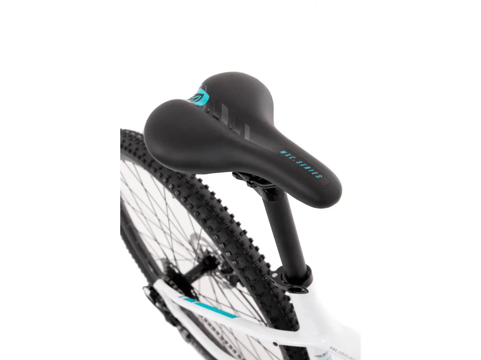 Rock Machine Catherine 20-29 pearl white/neon cyan/petrol horský bicykel