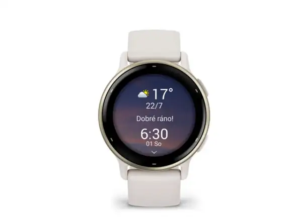 Garmin vívoactive 5 smart hodinky Ivory/Cream Gold