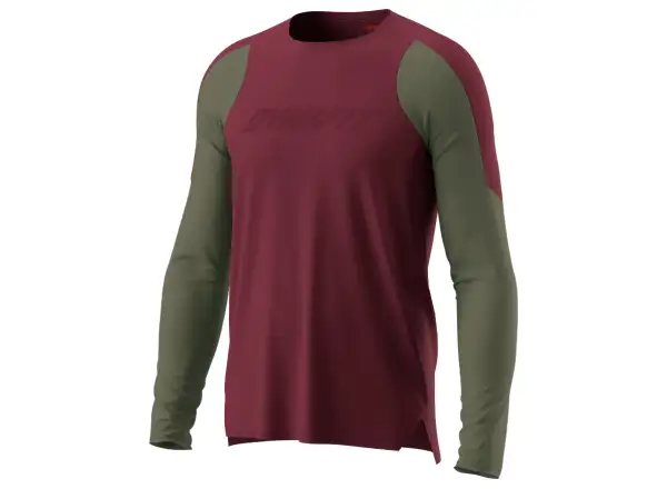 Dynafit Ride pánsky dres dlhý rukáv Burgundy