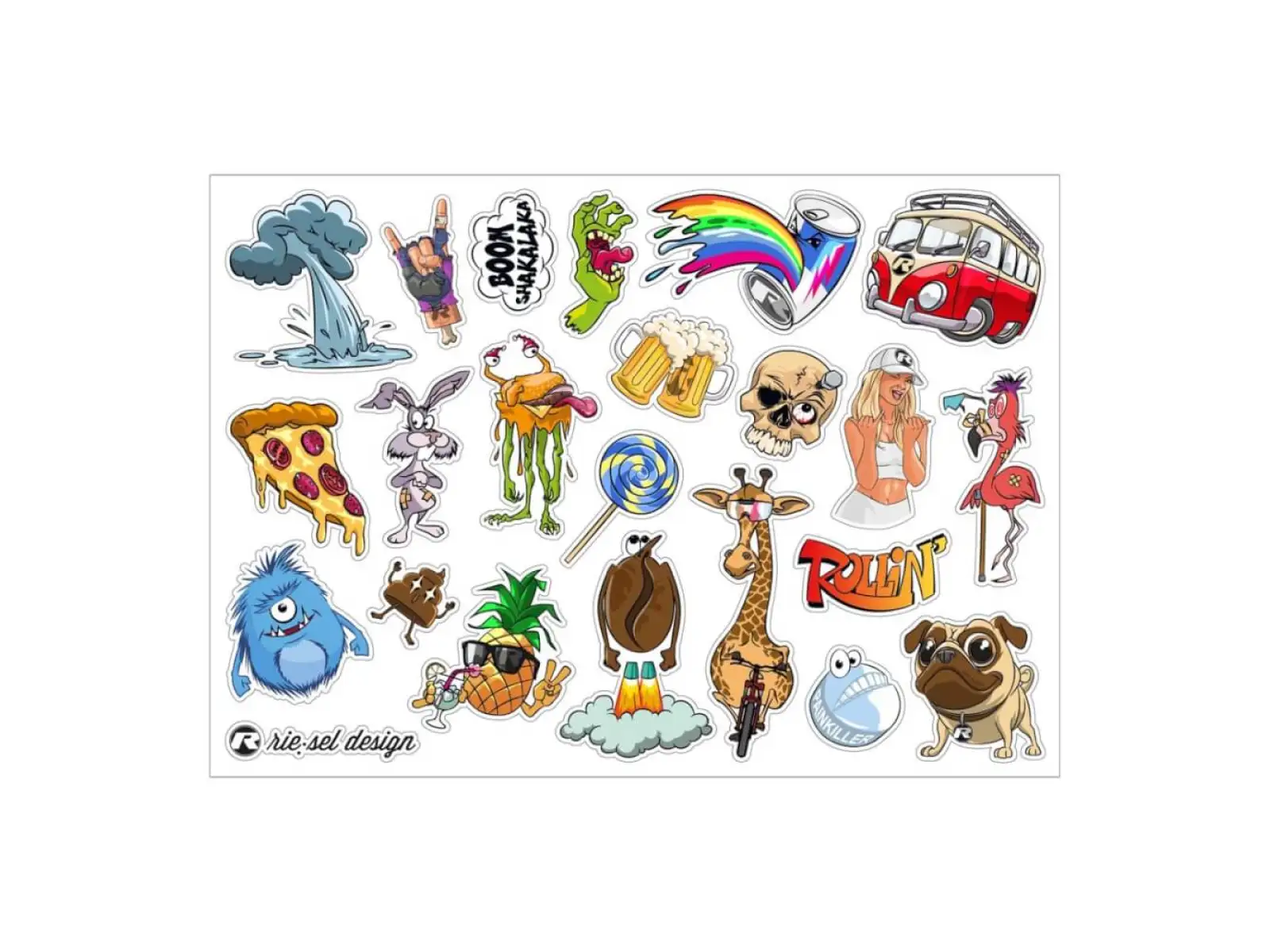 Rie:sel Stickerbomb Eyecatcher Nálepky