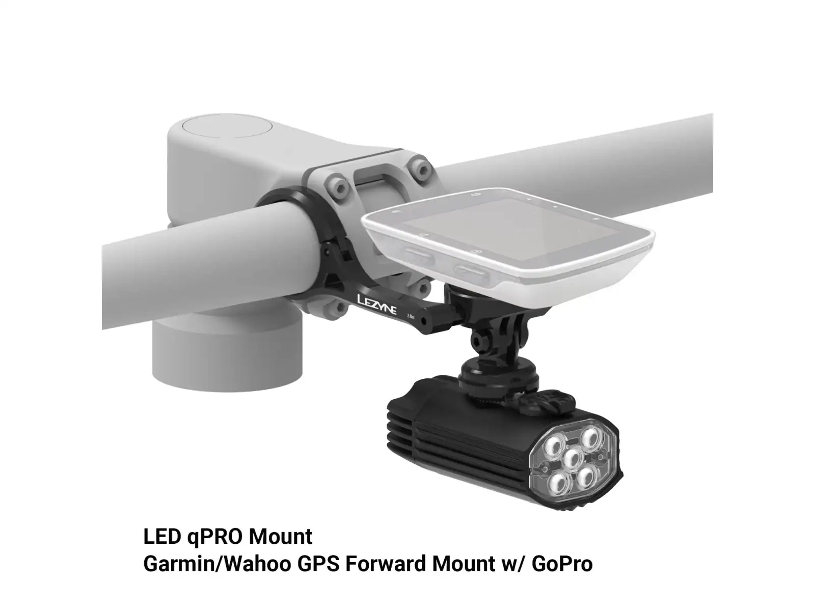 Lezyne LED qPRO Mount držiak svetla Black