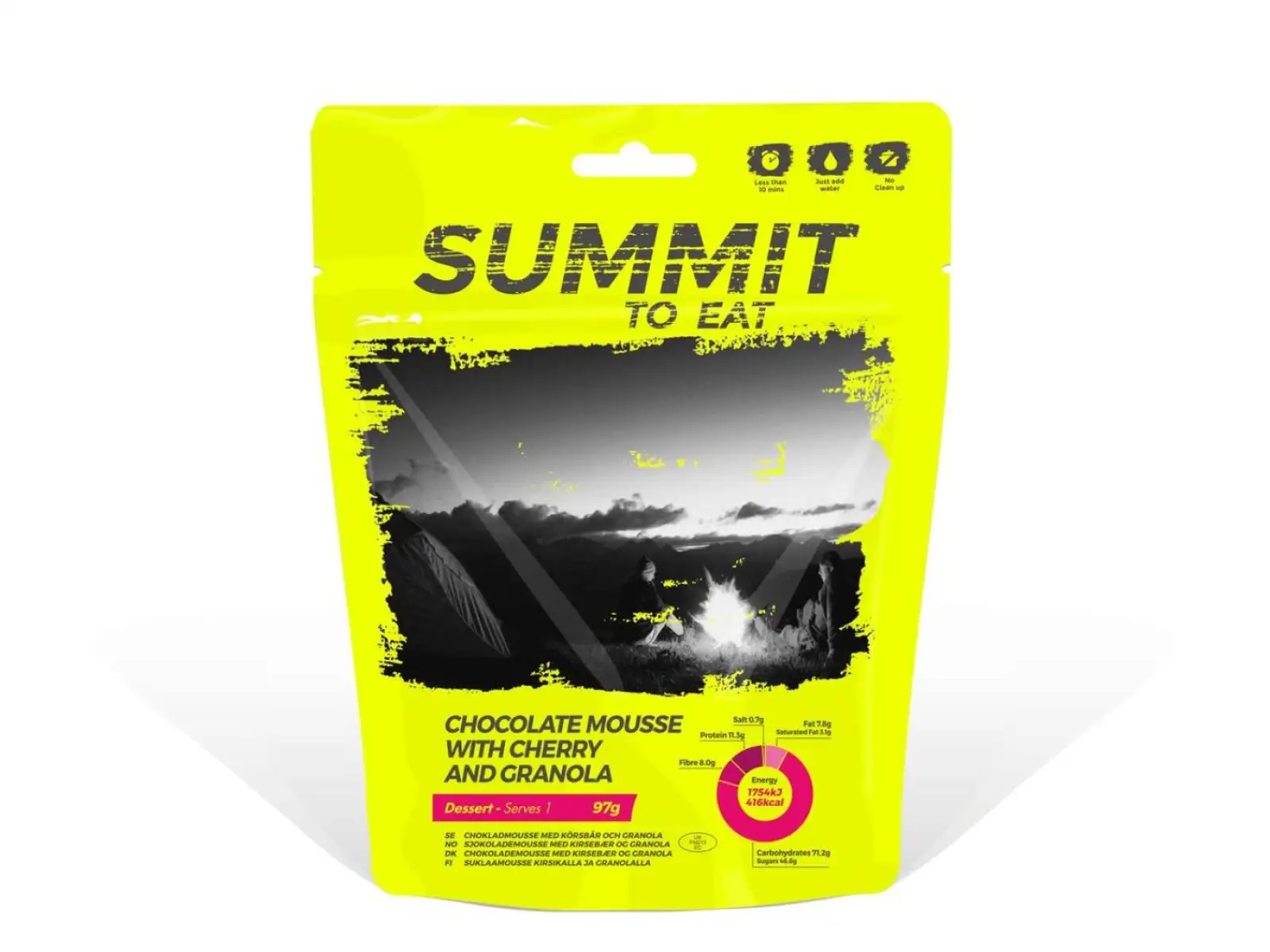 Summit To Eat dehydrované jedlo Čokoládová pena s Granolou a čerešňami 97 g