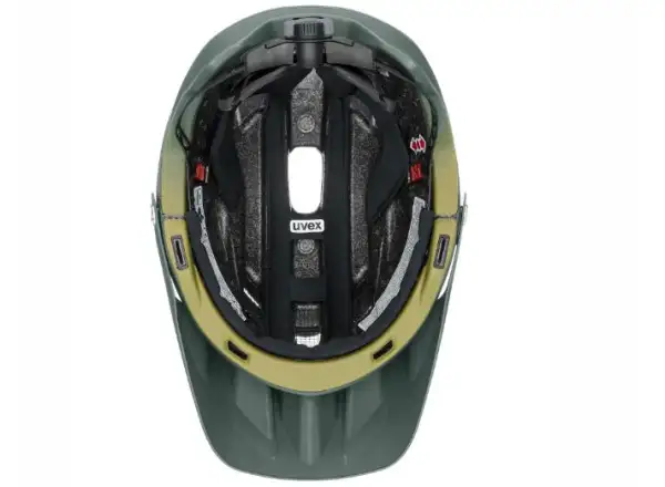 Uvex Quatro Integrale MTB prilba Tocsen Forest/Mustard Mat