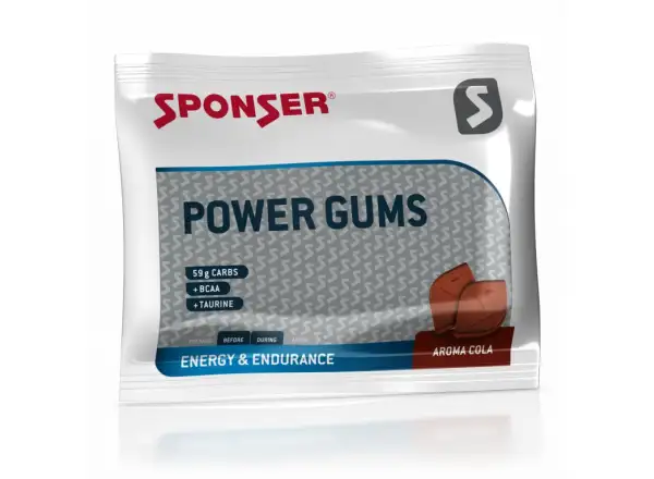 Sponser Power Gums energetické žuvačky Cola 10 ks 75 g