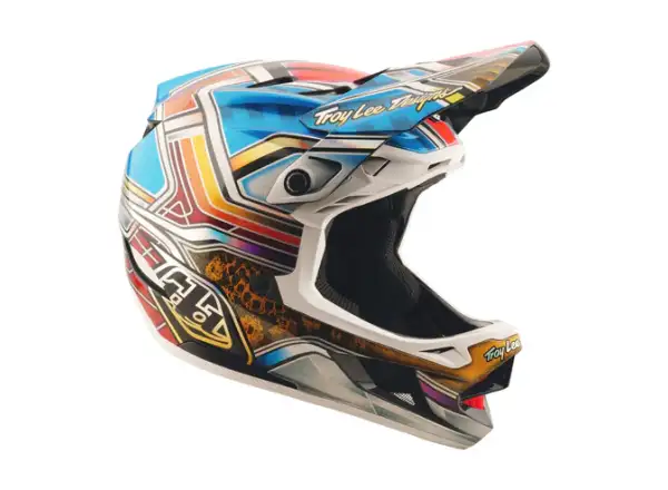 Troy Lee Designs D4 Carbon prilba Lowrider Blue