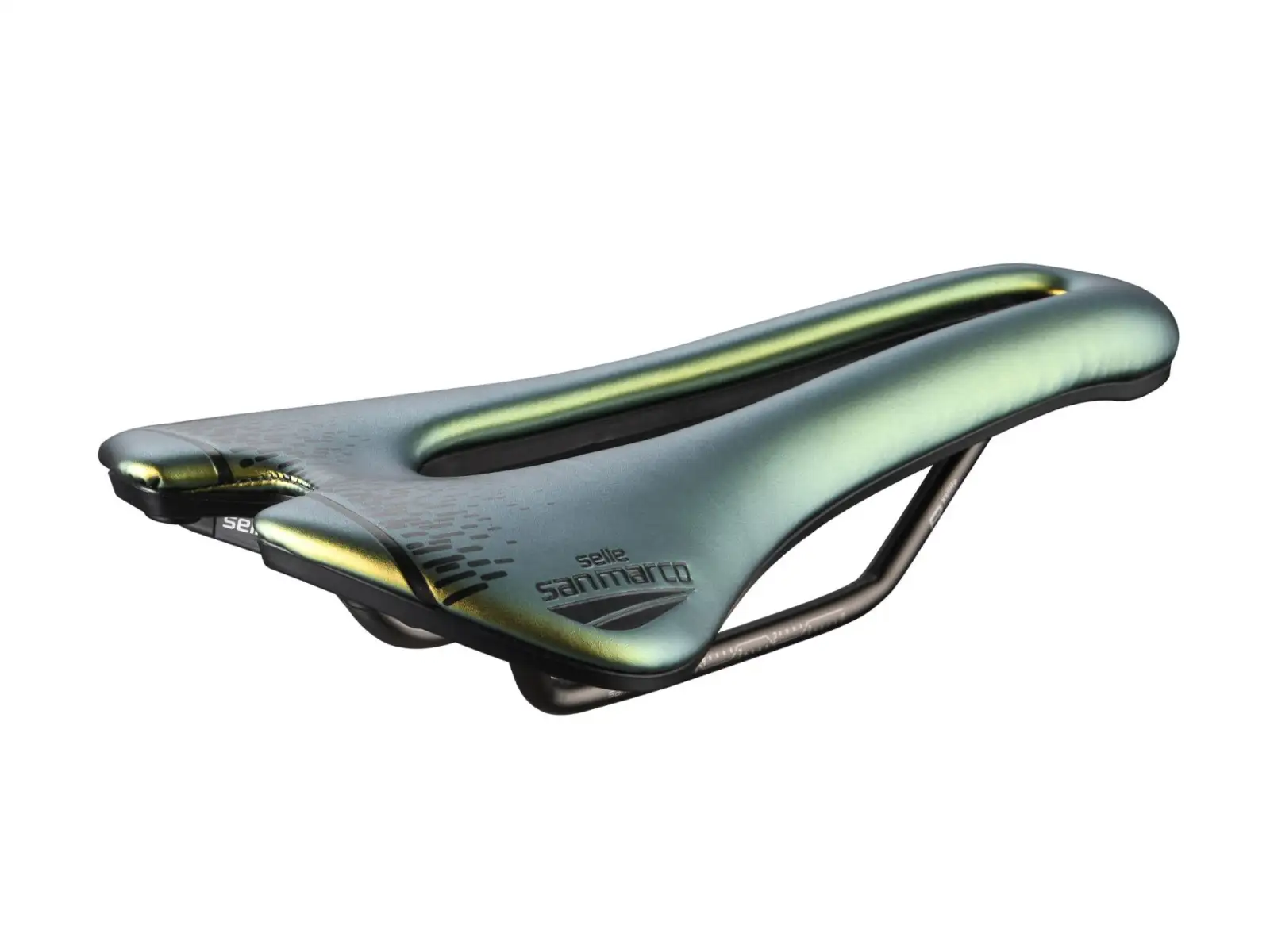 Selle San Marco Aspide Short Open-Fit Racing úzke sedlo Iridescent Gold