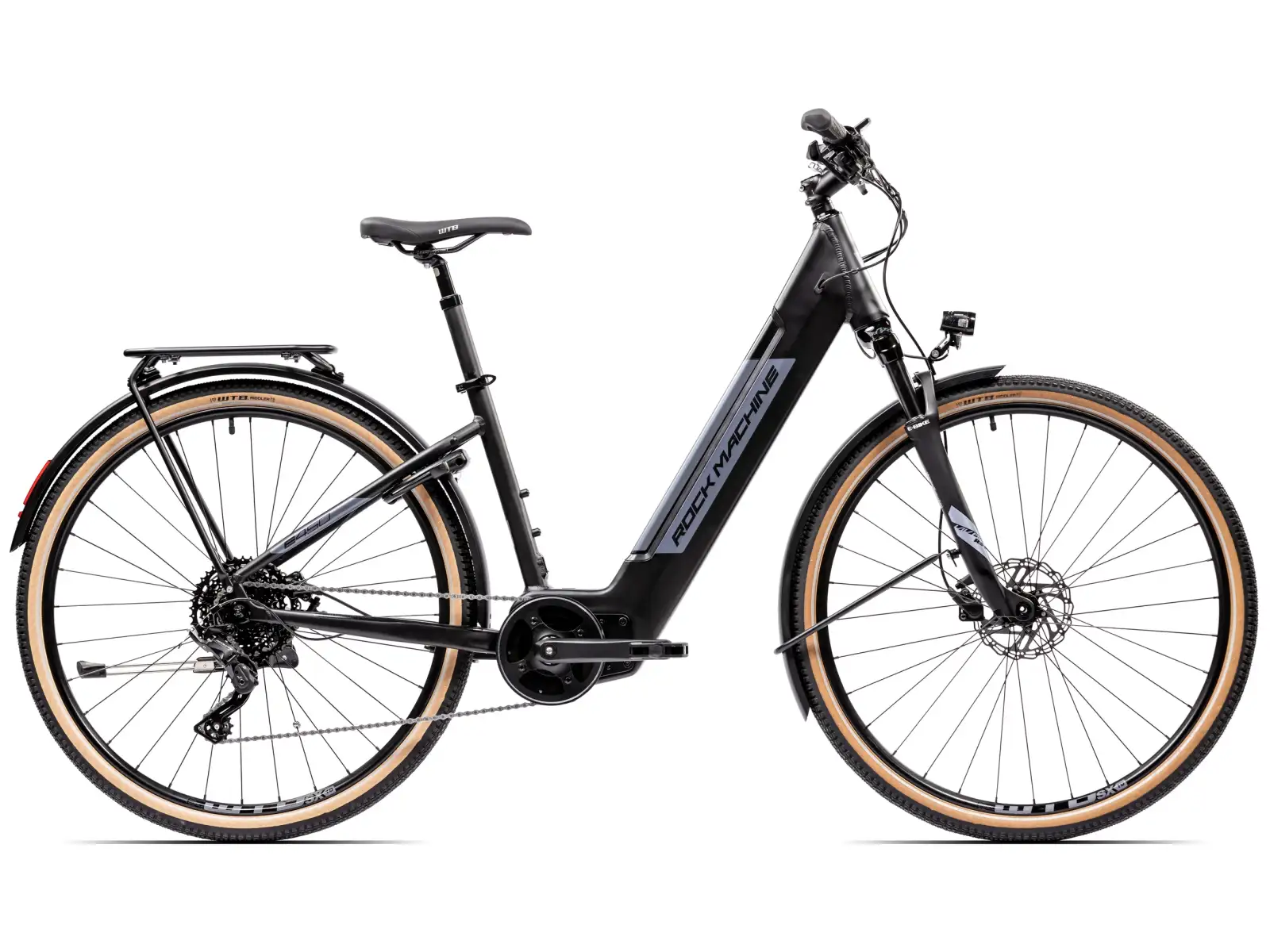 Rock Machine Crossride INT e450 Touring elektrobicykel Matte Black/Grey