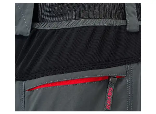 Silvini Rango pánske MTB šortky charcoal/red