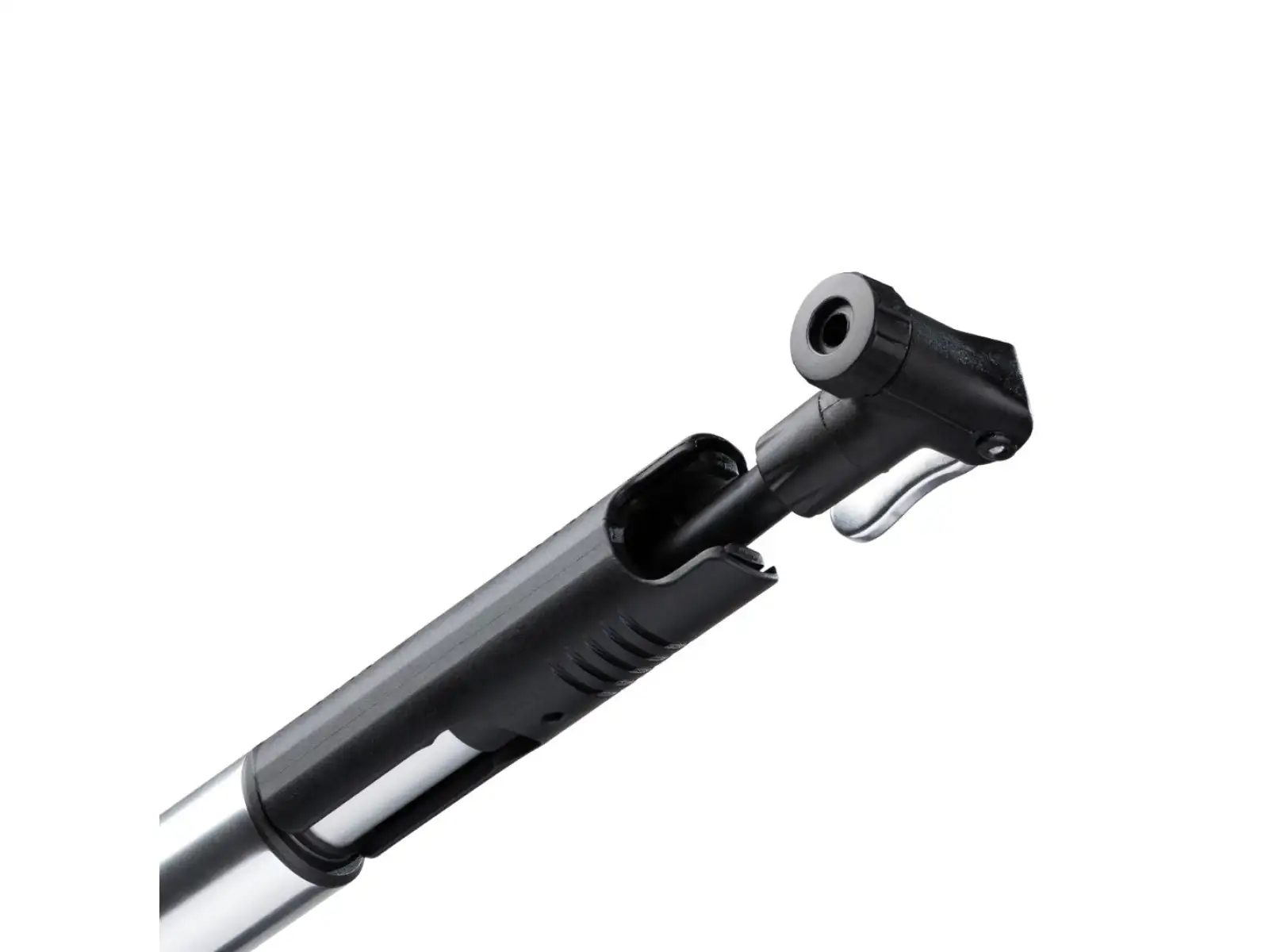 Crankbrothers Klic HV Mini pumpa strieborná