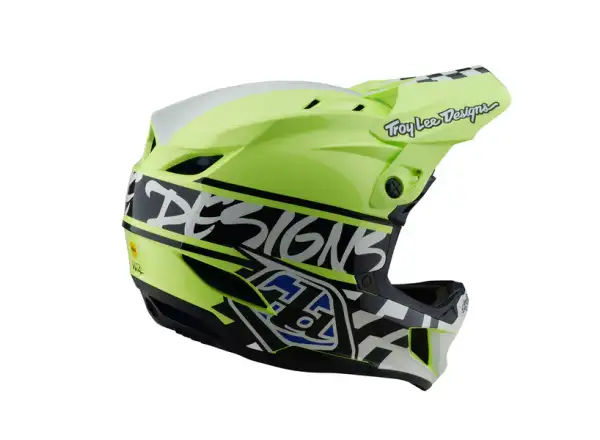 Troy Lee Designs D4 Polyacrylite 50 prilba Navy/Glo Yellow