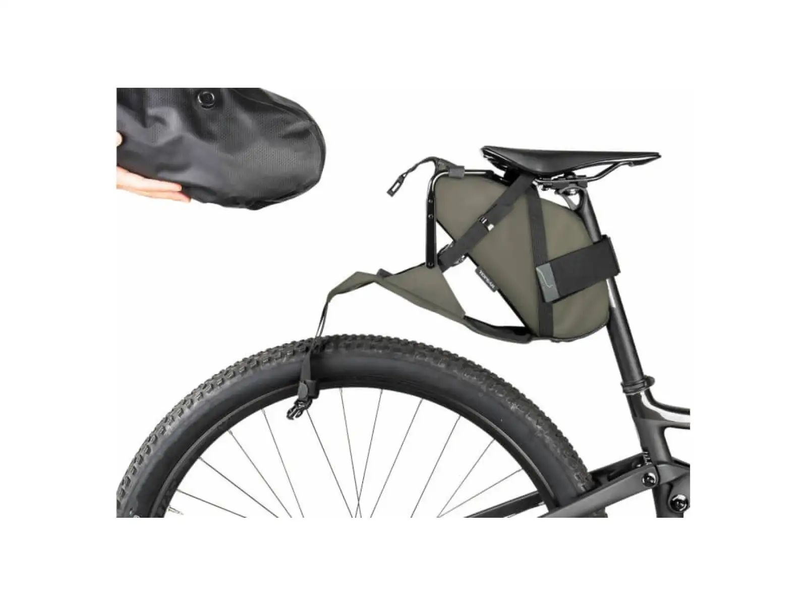 Sedlová brašna Topeak BackLoader X 10 l zelená