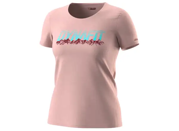 Dynafit Graphic Cotton dámske tričko s krátkym rukávom Pale Rose/Range