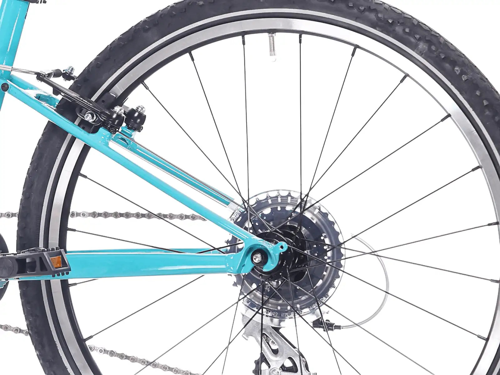 Rock Machine Thunder Jr. 24 VB detský bicykel Jade Blue