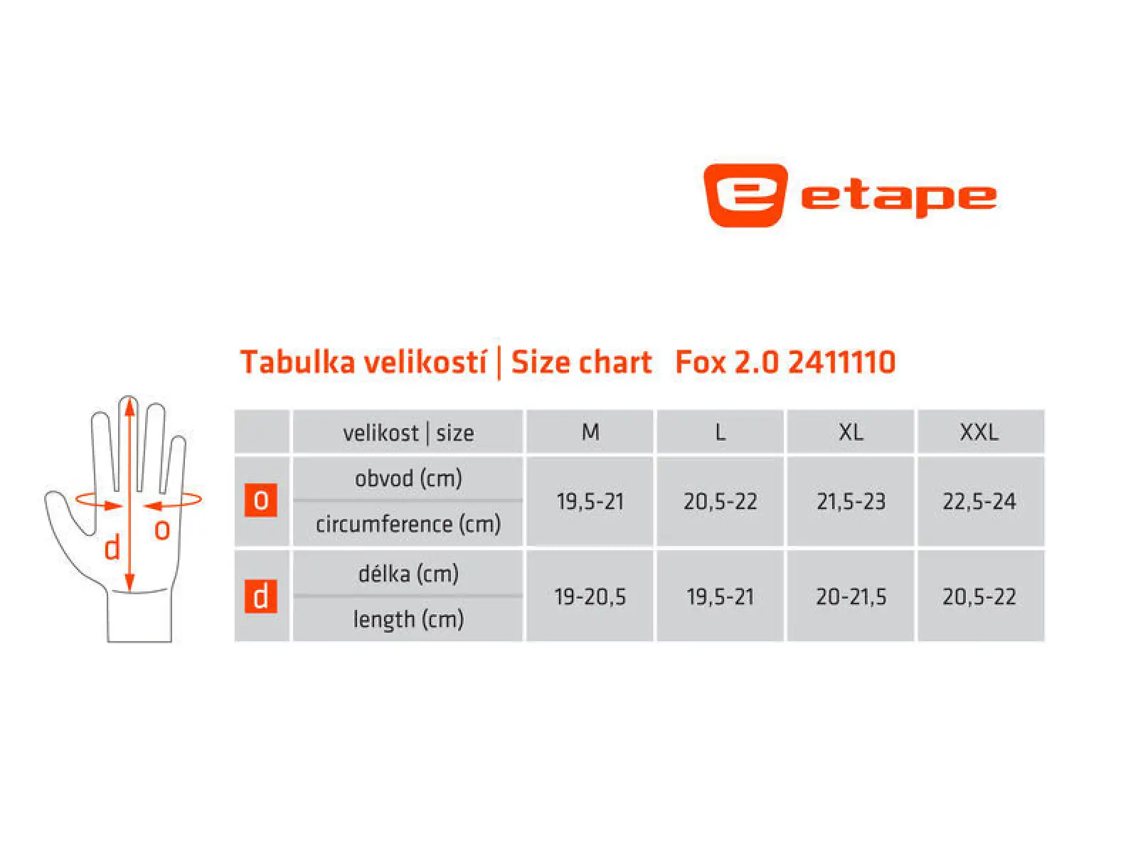 Etape FOX 2.0+ rukavice čierna