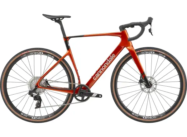Cannondale SuperX 4 AXS gravel bicykel Flame Orange