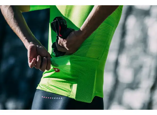 Castelli Aero Race 6.0 pánsky dres krátky rukáv Electric Lime