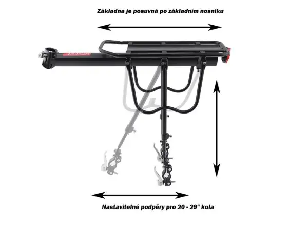 MAX1 Rock nosič na sedlovku s 20-29" vzperami čierny