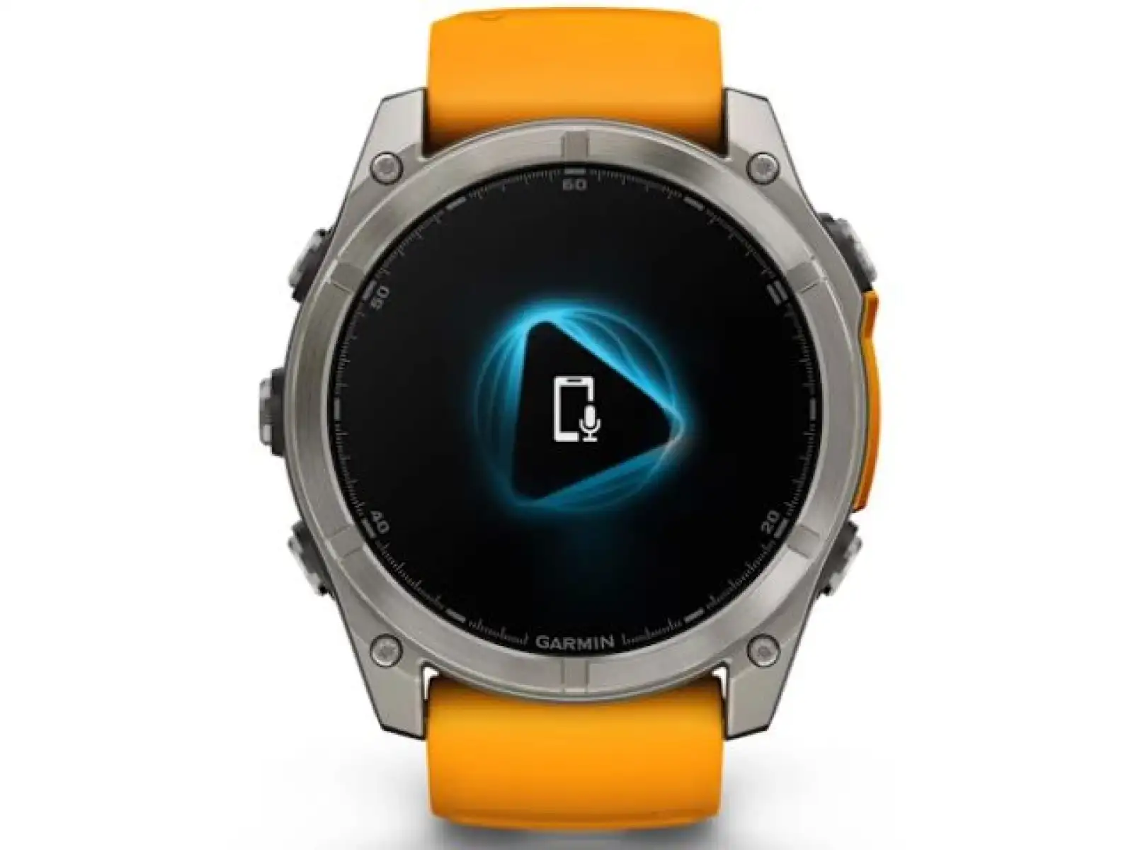 Garmin fenix 8 - 51 mm AMOLED Sapphire inteligentné hodinky Titanium Orange/Graphite