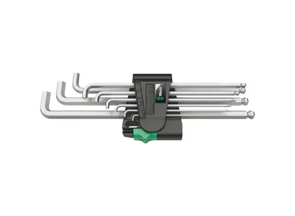 Wera 950/9 Hex-Plus 4 imbusové L-kľúče s extra krátkym ramenom sada 9 ks