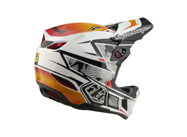 Troy Lee Designs D4 Composite MIPS prilba Lined up White