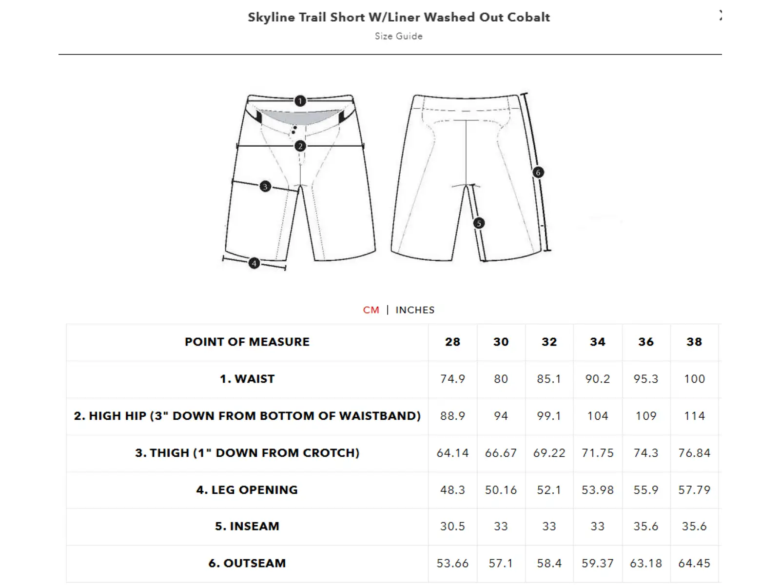 Troy Lee Designs Skyline Trail Short pánske kraťasy Washed Out Cobalt
