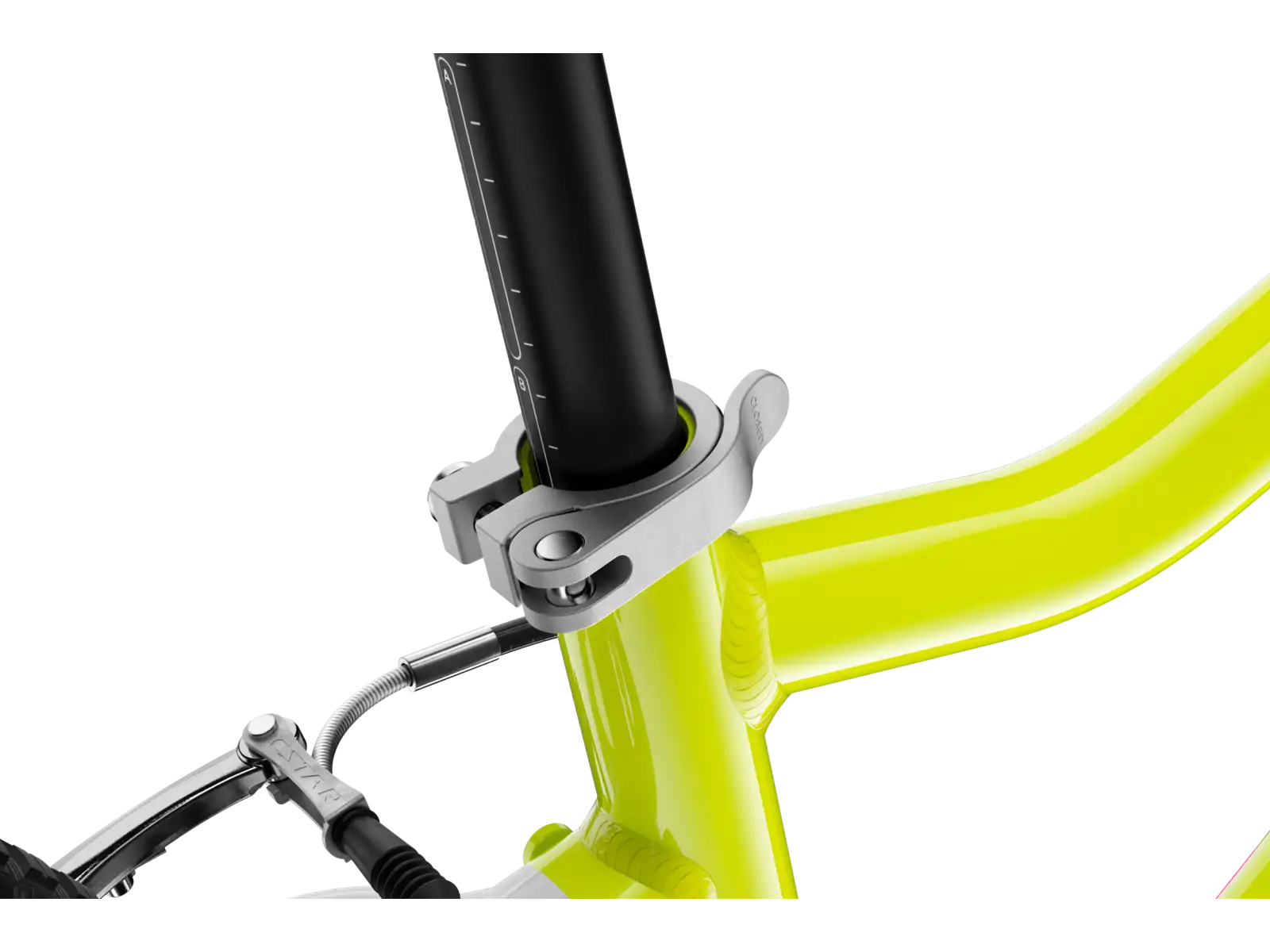 Woom GO 3 detský bicykel neon lime