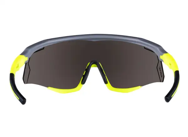 Force Sonic cyklistické okuliare šedé/fluo, modrofialové zrkadlové sklá