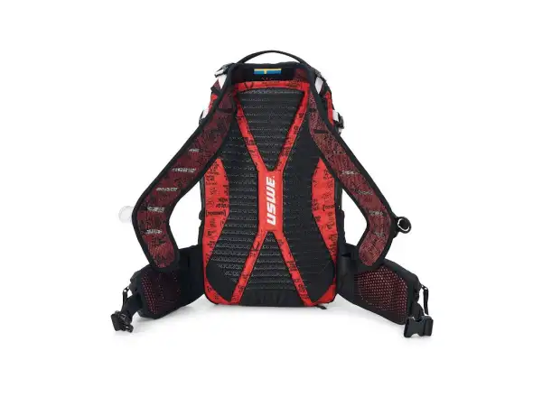 USWE Flow 16 batoh s chráničom chrbtice Black/Red 16 l