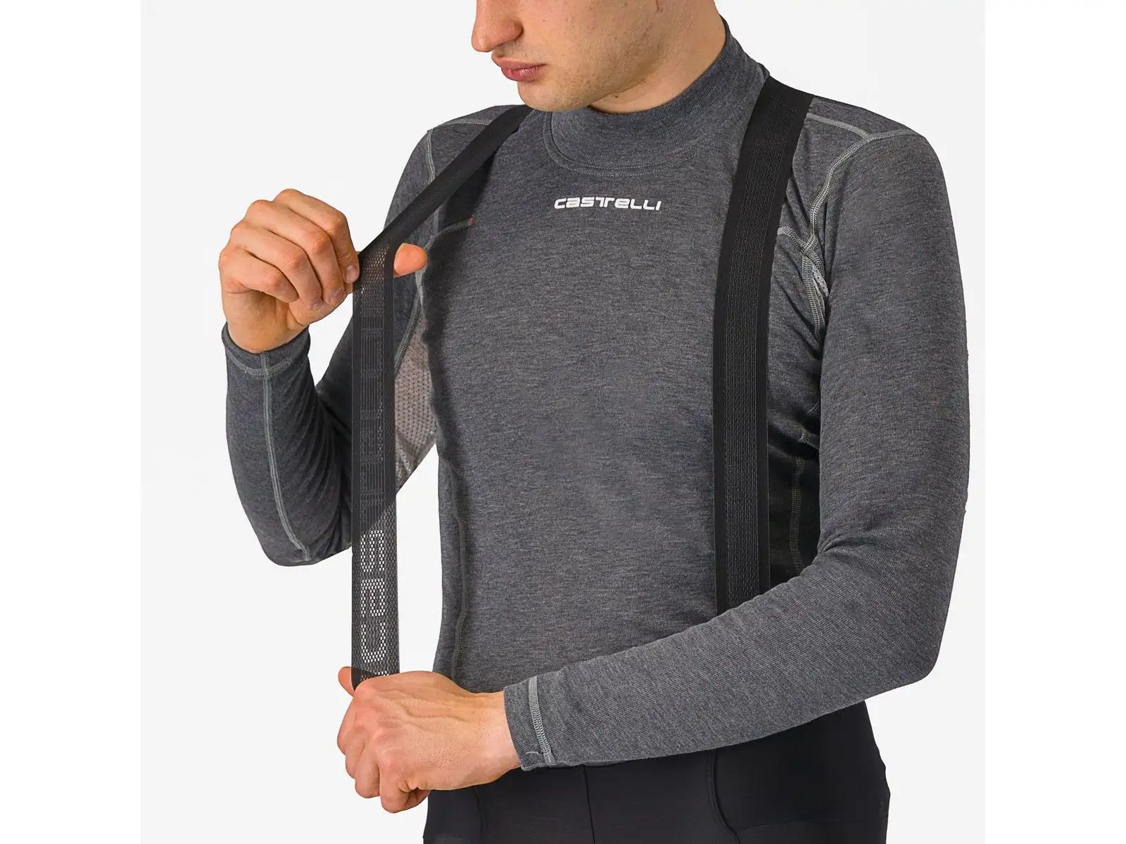 Castelli Espresso Bibtight pánske nohavice s laclom a vložkou Black