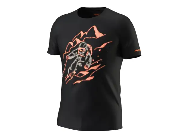 Dynafit Blacklight Cotton pánske tričko krátky rukáv Black Out
