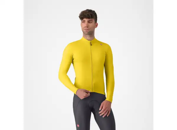 Castelli Espresso Thermal Jersey pánsky dres Mango Mojito/Dark Gray